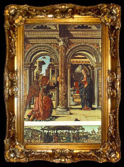 framed  COSSA, Francesco del Annunciation and Nativity (Altarpiece of Observation) df, ta009-2